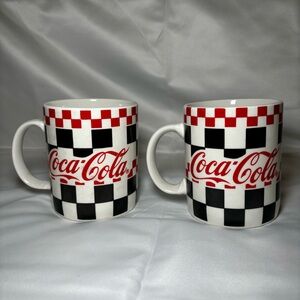 Vintage Coca-Cola checkers Mugs 1996 Coffee/tea cup